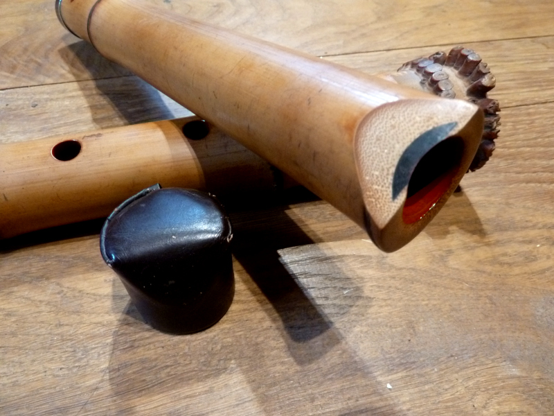 Shakuhachi Jiari 1.8 "SEIKADO" en Ré restauré Atelier Chikudo